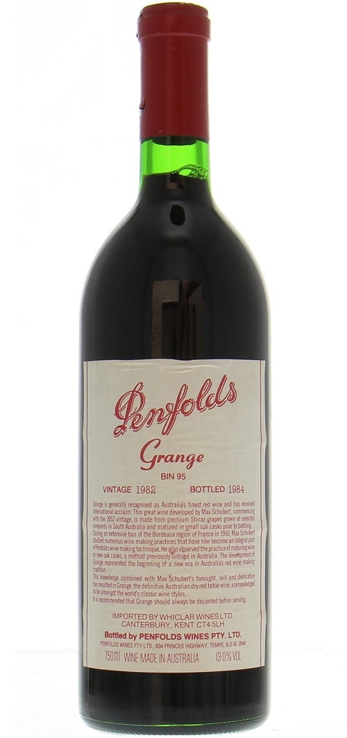 Penfolds Bin 95 Grange 1982 Wine